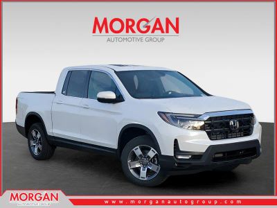 2026 Honda Ridgeline RTL in Platinum White Pearl — front three-quarter view