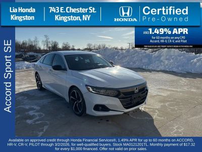 2021 Honda Accord Sedan Sport SE 1.5T CVT — side profile view