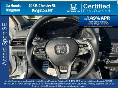 2021 Honda Accord Sedan Sport SE 1.5T CVT — photo 14 view