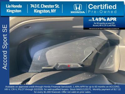 2021 Honda Accord Sedan Sport SE 1.5T CVT — photo 15 view
