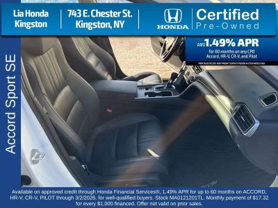 2021 Honda Accord Sedan Sport SE 1.5T CVT CV1F4MENW — front three-quarter view