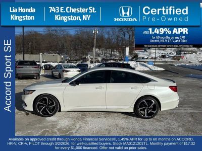 2021 Honda Accord Sedan Sport SE 1.5T CVT — detail view