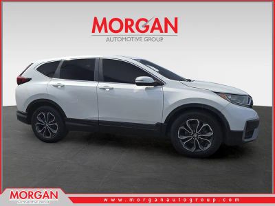2021 Honda CR-V EX in White — front three-quarter view