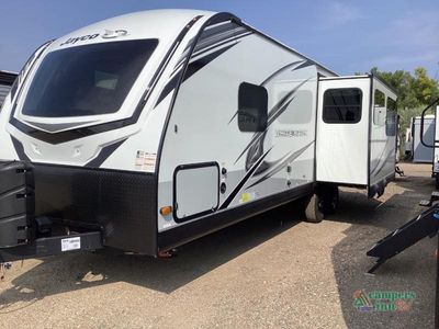 2023 Jayco White Hawk — rear three-quarter view