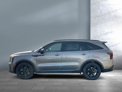 2026 Kia Sorento Hybrid — rear three-quarter view