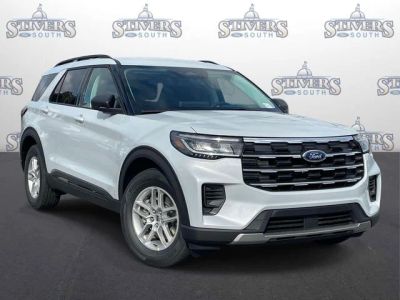2026 Ford Explorer Active in White — front three-quarter view