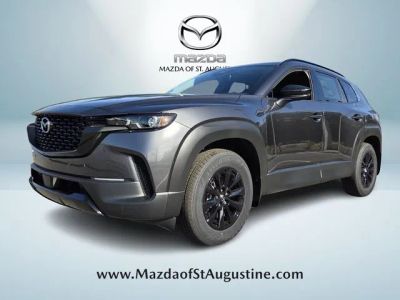 2026 Mazda CX-50 Hybrid Premium in Gray — front three-quarter view