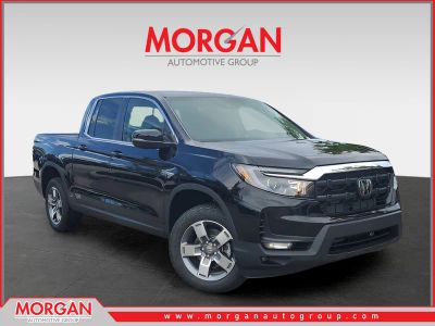 2026 Honda Ridgeline RTL in Crystal Black Pearl — front three-quarter view