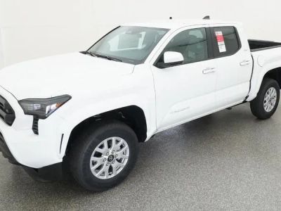 2026 Toyota Tacoma SR5 in Ice Cap — front three-quarter view