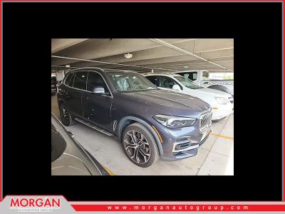2022 BMW X5 xDrive40i in Arctic Grey Metallic — front three-quarter view