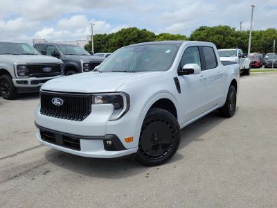 2026 Ford Maverick Lobo Standard 4WD in Space White Metallic — front three-quarter view