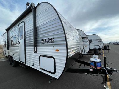 2026 Jayco Jay Flight SLX — front three-quarter view