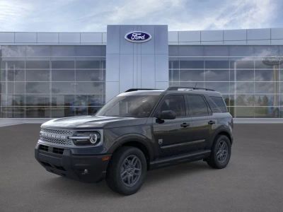 2025 Ford Bronco Sport in Shadow Black — front three-quarter view