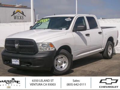 2019 RAM 1500 Classic Tradesman in Bright White Clea — front three-quarter view