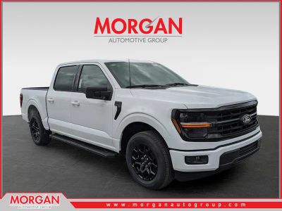 2026 Ford F-150 XLT in White — front three-quarter view