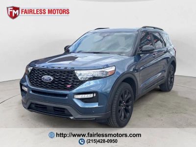 2020 Ford Explorer ST AWD 4dr SUV in Blue — front three-quarter view