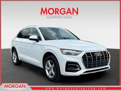 2024 Audi Q5 Premium in White — front three-quarter view