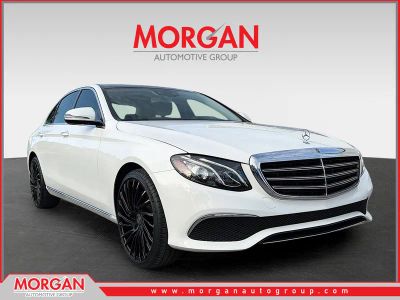 2020 Mercedes-Benz E-Class E 350 in Polar White — front three-quarter view
