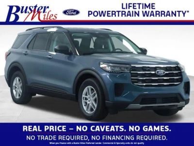 2026 Ford Explorer Active in Vapor Blue Metallic — front three-quarter view