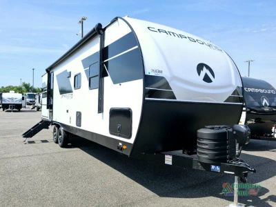 2027 Venture RV Campbound Platinum — front three-quarter view
