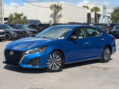 2025 Nissan Altima 2.5 SV in Blue — front three-quarter view