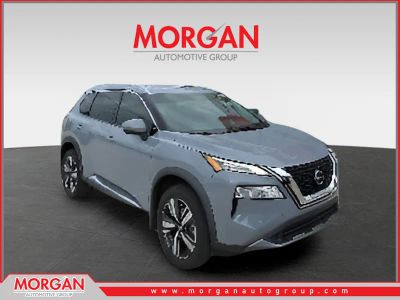 2023 Nissan Rogue SL in Gray — front three-quarter view