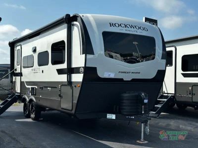 2027 Forest River Rockwood Mini Lite — front three-quarter view
