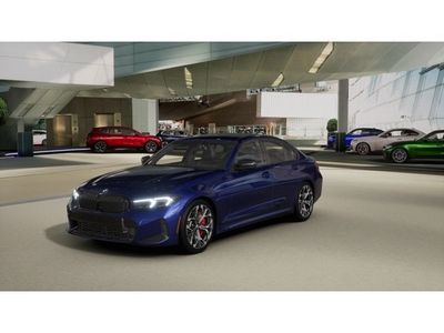 2026 BMW 3 Series 330i NA xDrive in Portimao Blue Metallic — front three-quarter view