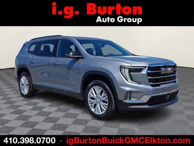 2026 GMC Acadia Elevation in Sterling Metallic — front three-quarter view