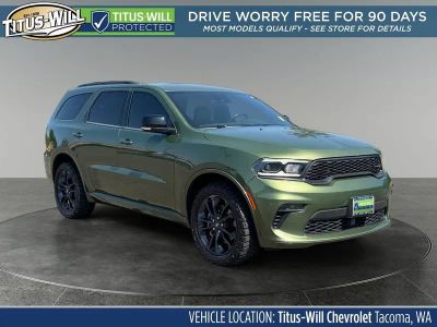 2021 Dodge Durango GT Plus AWD in Green — front three-quarter view