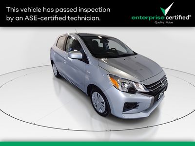 2024 Mitsubishi Mirage ES CVT — front three-quarter view