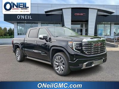 2026 GMC Sierra 1500 Denali in Onyx Black — front three-quarter view