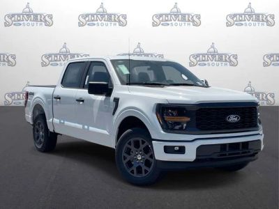 2026 Ford F-150 STX in White — front three-quarter view