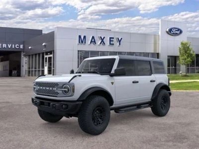 2026 Ford Bronco Badlands® in Oxford White — front three-quarter view