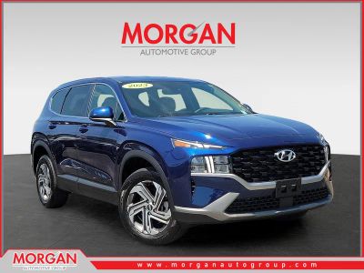 2023 Hyundai Santa Fe SE in Stormy Sea — front three-quarter view