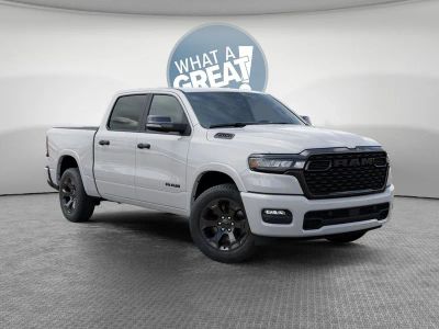 2026 RAM 1500 Big Horn/Lone Star in Bright White Clear-Coat Exterior Paint — front three-quarter view