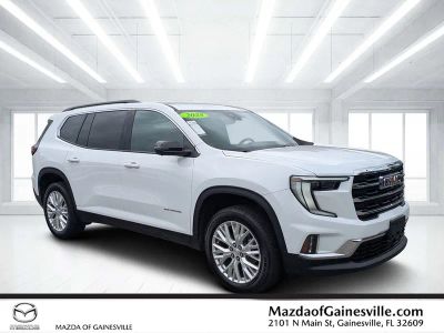 2024 GMC Acadia Elevation in White — front three-quarter view