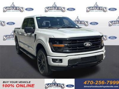 2026 Ford F-150 XLT in White — front three-quarter view