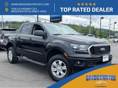 2022 Ford Ranger XLT in Black — front three-quarter view