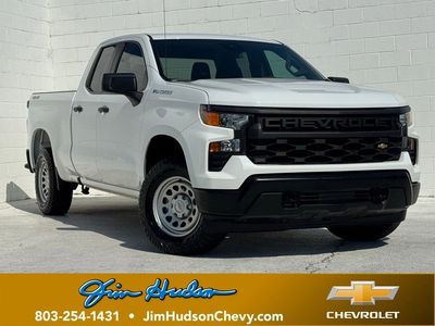 2023 Chevrolet Silverado 1500 WT in Summit White — front three-quarter view