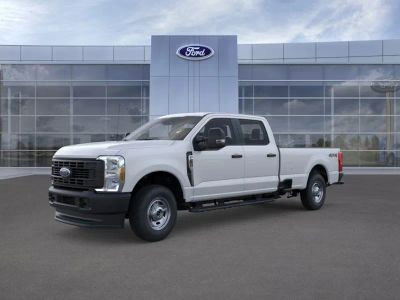 2026 Ford F-250 in Oxford White — front three-quarter view