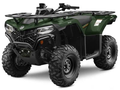 2026 CFMOTO CForce 400 in Hunter Green — front three-quarter view
