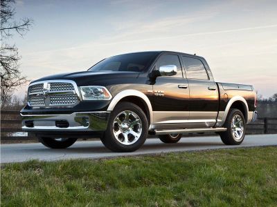 2015 RAM 1500 Big Horn in Gray — front three-quarter view