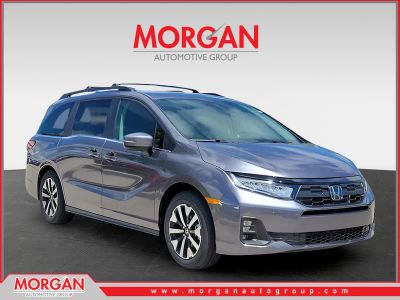 2026 Honda Odyssey EX-L in Modern Steel Metallic — front three-quarter view