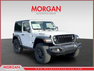 2026 Jeep Wrangler Willys in White — front three-quarter view