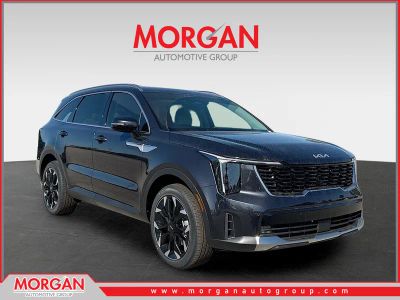 2026 Kia Sorento EX in Panthera Metal — front three-quarter view