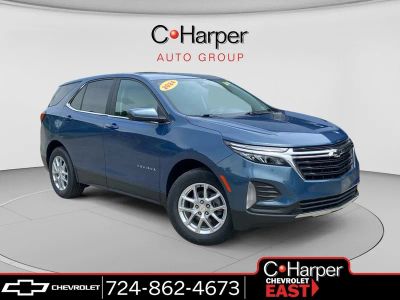 2024 Chevrolet Equinox LT in Lakeshore Blue Metallic — front three-quarter view