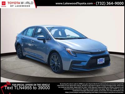 2026 Toyota Corolla SE in Celestite — front three-quarter view