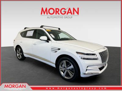 2023 Genesis GV80 3.5T in Alta White — front three-quarter view