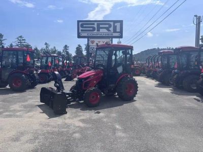 2025 TYM T25H Hydrostatic Cab Tractor with Quick Attach Loader &amp; Front Mount — front three-quarter view